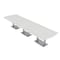 Skutchi Designs 45 in W, 166 in L, 29 in H, Engineered Wood Top, White HAR-AREC-46X168-DOU-WHCYPRESS - alternate 1